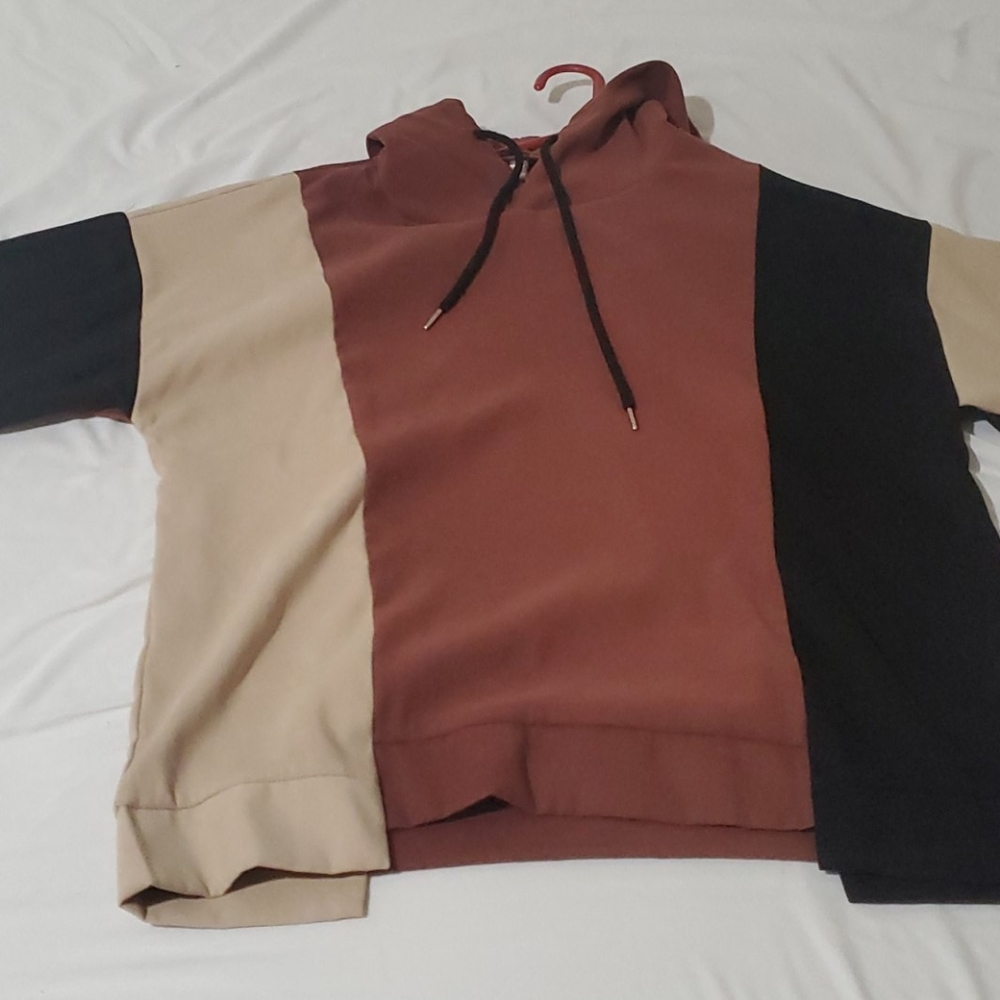 Multi-Panel abstract hoodie